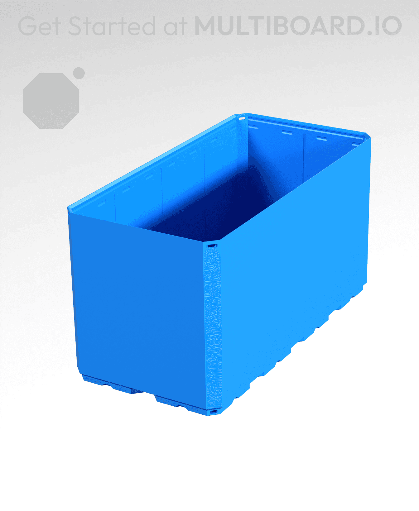 2x4x2 CU - Simple Walls - Multibin Shell 3d model
