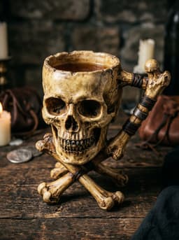 Skull Tankard Mug STL 3d model