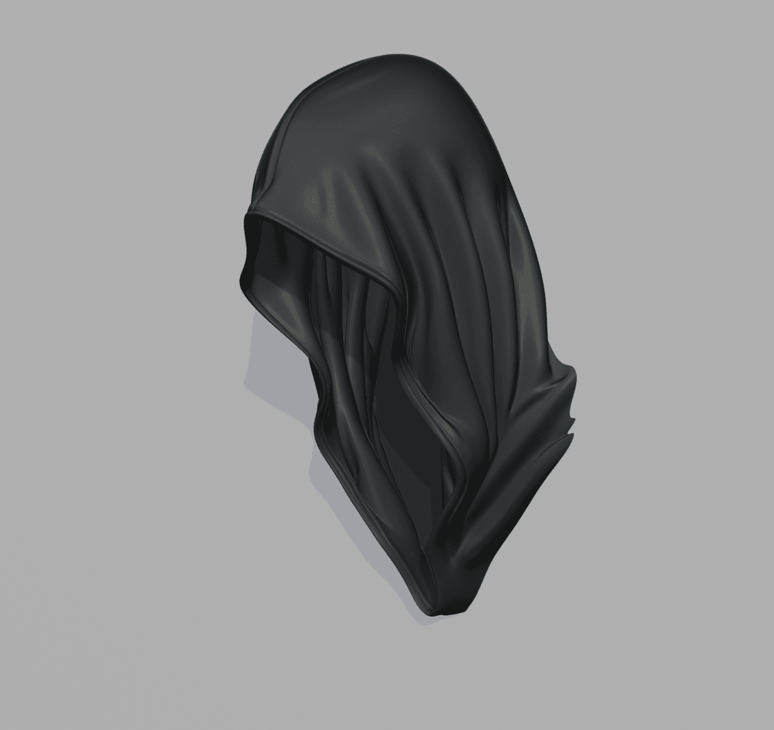 Grim Reaper Hood Wall Art (with TeaLight Sconce version) 3d model