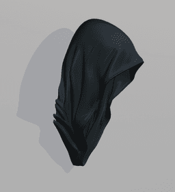 Grim Reaper Hood Wall Art (with TeaLight Sconce version) 3d model