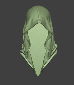 Grim Reaper Hood Wall Art (with TeaLight Sconce version) 3d model