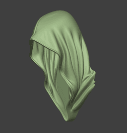 Grim Reaper Hood Wall Art (with TeaLight Sconce version) 3d model