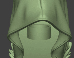 Grim Reaper Hood Wall Art (with TeaLight Sconce version) 3d model