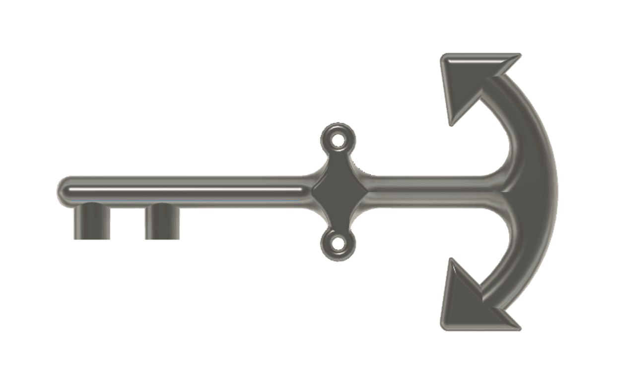 Anchor Key.3mf 3d model