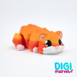 Hamster Flexi + Keychain 3d model