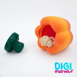 Hamster Flexi + Keychain 3d model