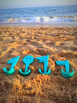 Smile XD - Beach Towel Anchor - Print in Place 3d model
