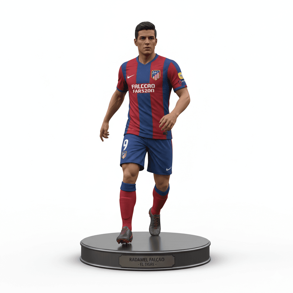 Football Player : Radamel Falcao Football Soccer Striker 3d model