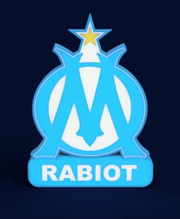 Olympique Marseille Sign - LED Strip Compatible 3d model