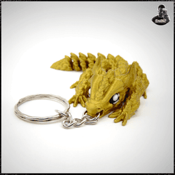 Immortal Dragon Keychains - Articulated - Print in Place 3d model