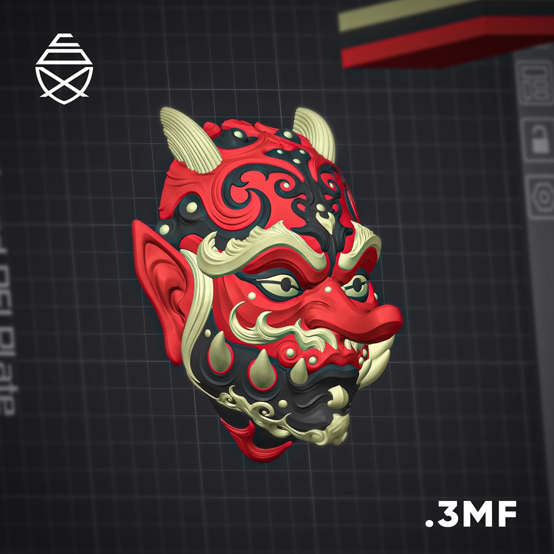 Tengu Wall Mask 3d model