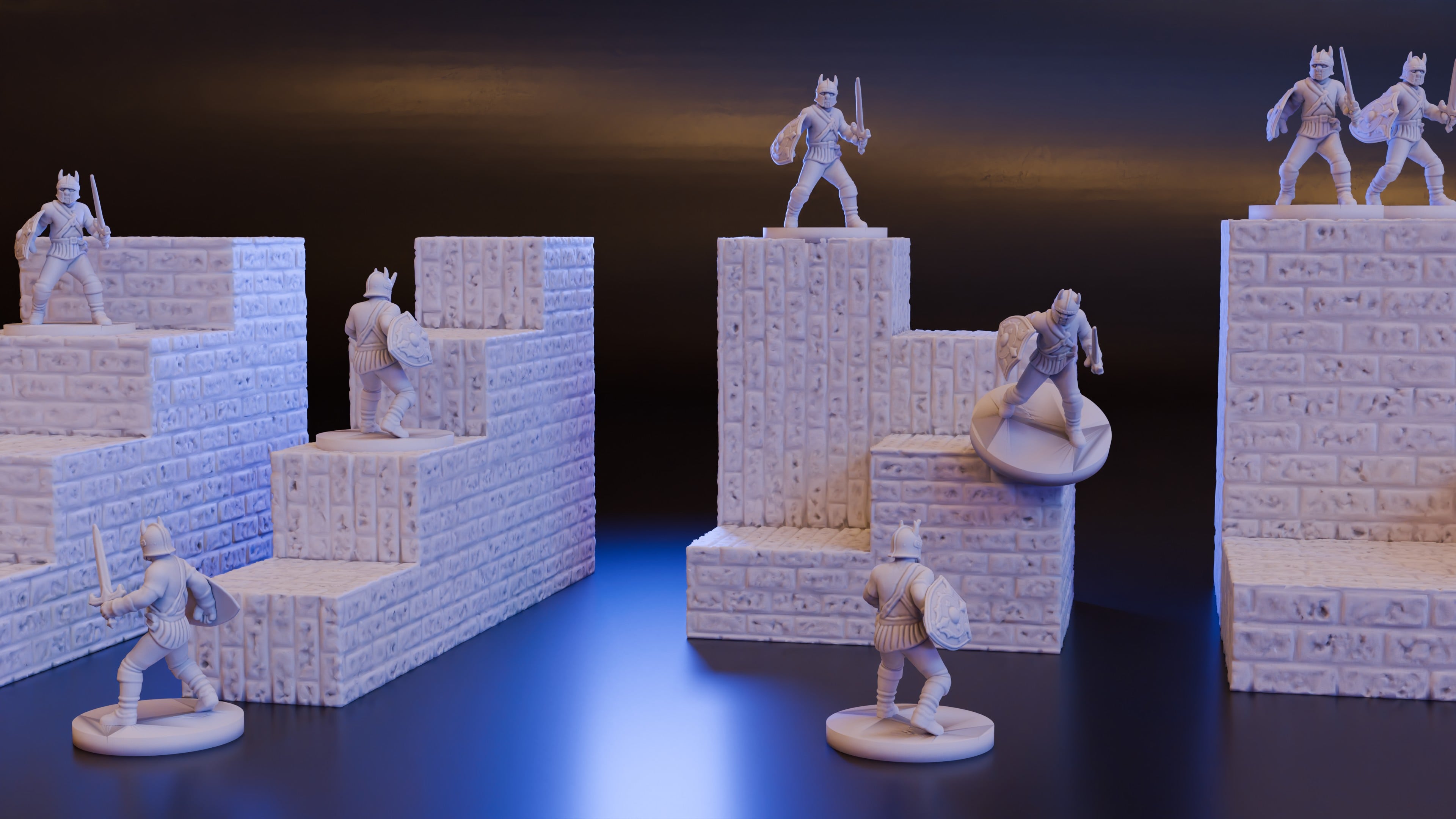 Stairs Collection 2 (DND / TTRPG) 3d model
