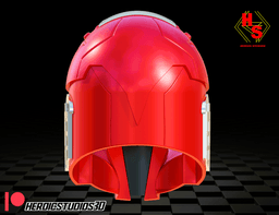 Red Mando Helmet 3d model