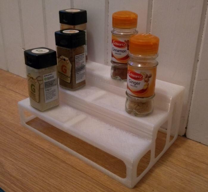 Spice shelf (Warning! Bridging torture built in!) 3d model