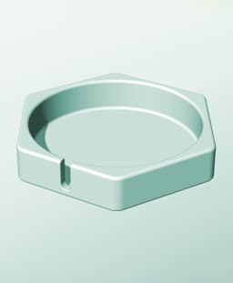 CH162-35-S Slotted container modular stackable module bin box 3d model