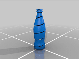 Cutted Glass Bottle series 3d model