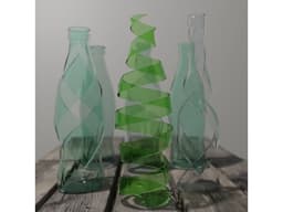 Cutted Glass Bottle series 3d model