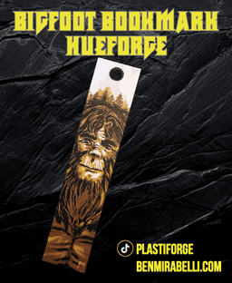 Sasquatch/Bigfoot Hueforge Bookmark 3d model