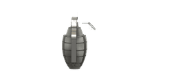 Grenade in scale, but not scaled 3d model