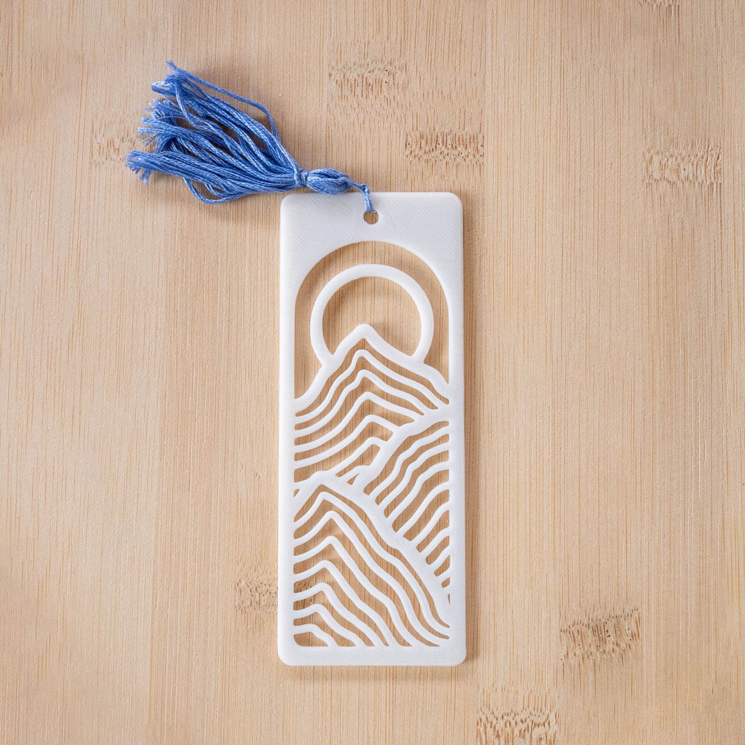Mountain Silhouette Bookmark 3d model