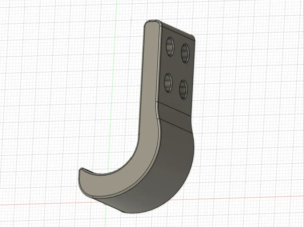 Bracket - Mount Hose Below Siding At Foundation 3d model