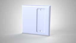 Double Gang Hue Remote Holder (Std+Oversized) 3d model