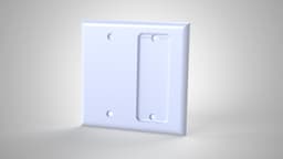Double Gang Hue Remote Holder (Std+Oversized) 3d model