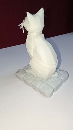 Stone statue of a cat 3d model