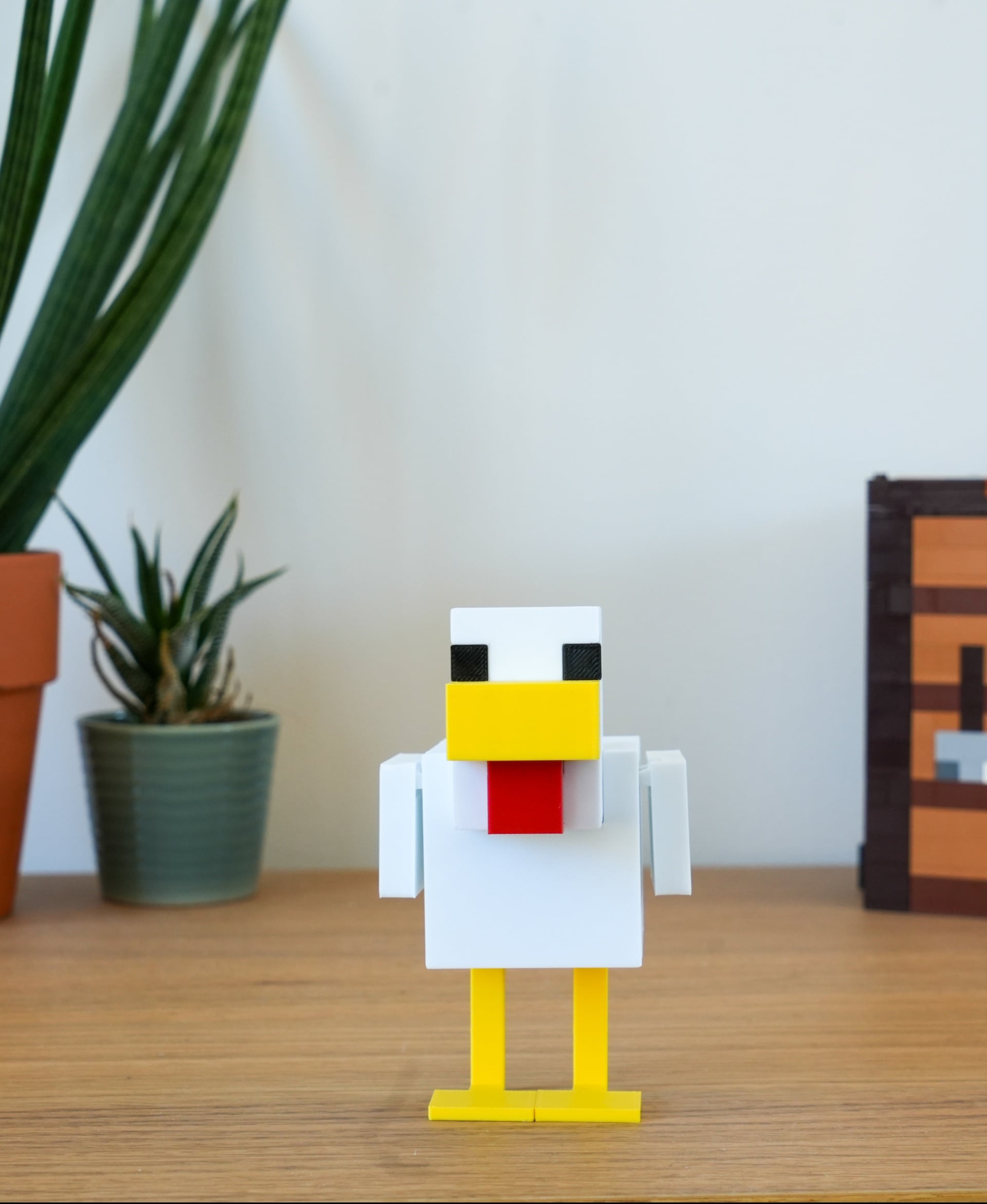 Minecraft Articulated Chicken - 3MF Multipart File 3d model