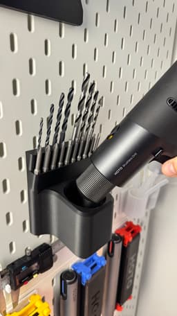 Hoto Screwdriver mount for Ikea skadis 3d model