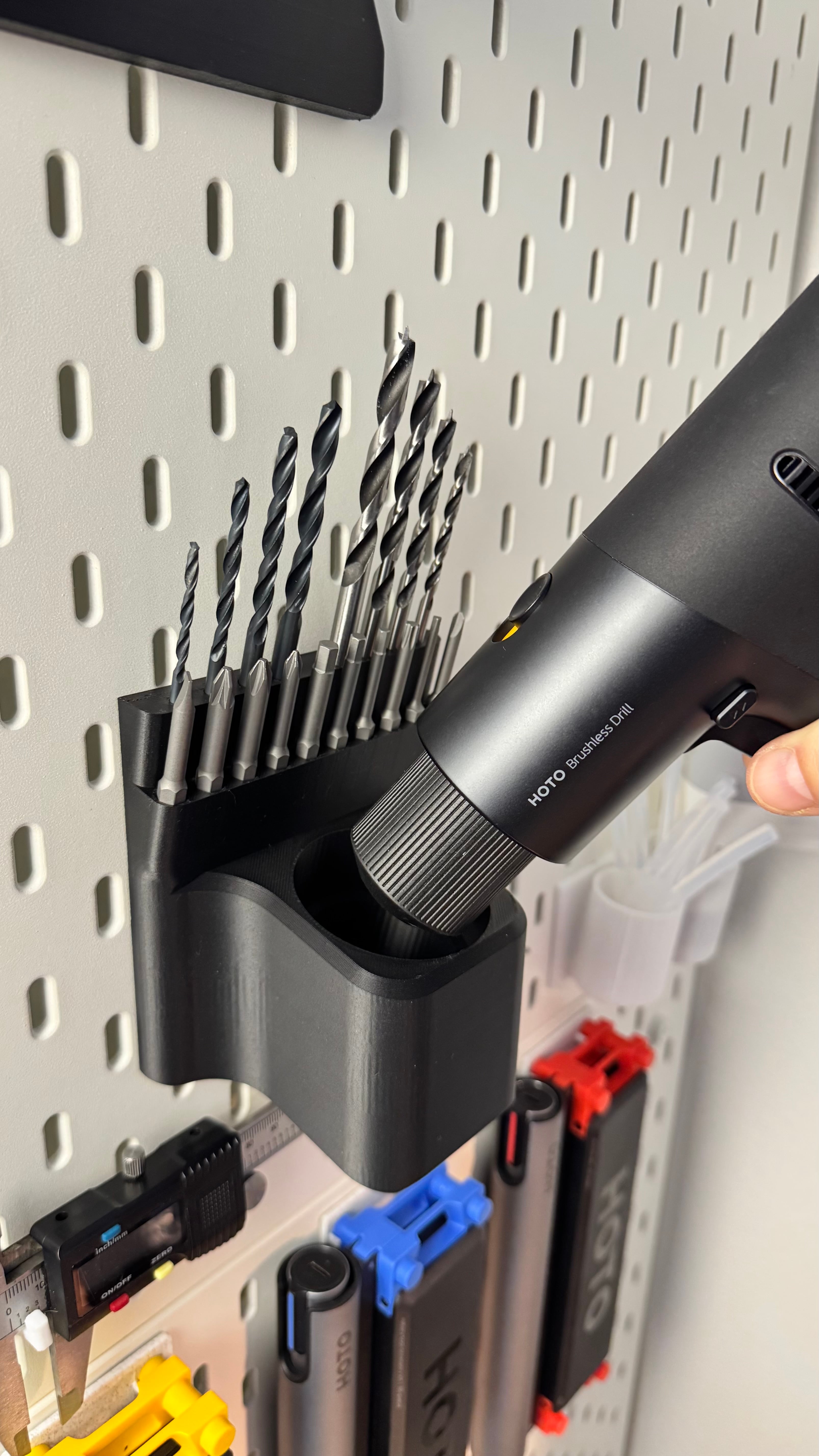 Hoto Screwdriver mount for Ikea skadis 3d model