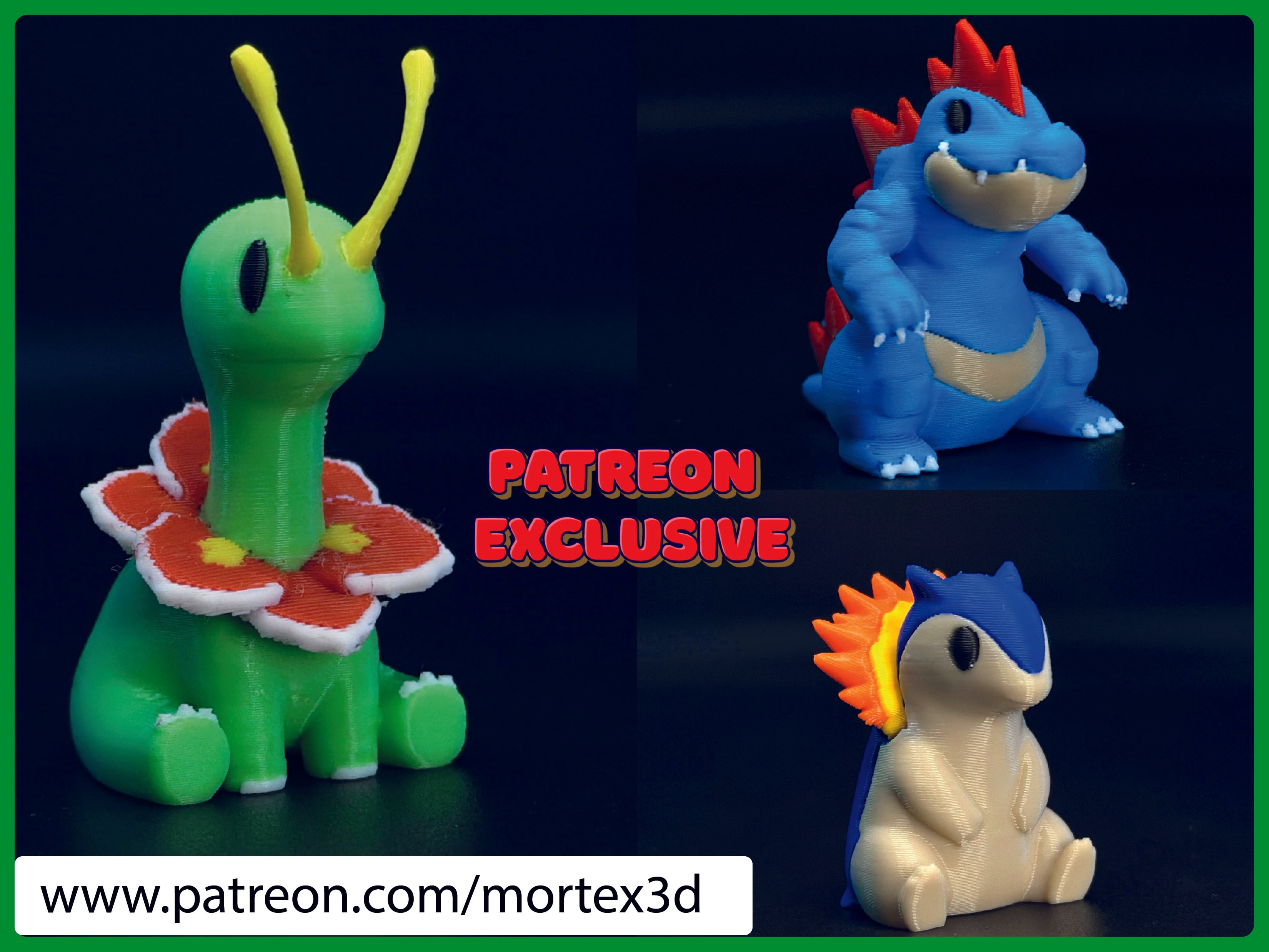 CHIKORITA Pokemon Mini figure 3d model