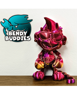 Monkey Puckbo Boxer Glasses / Ape Articulated / Print-in-Place Creature / Cute Beast / Fantasy World 3d model
