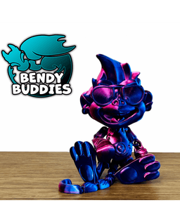 Monkey Puckbo Boxer Glasses / Ape Articulated / Print-in-Place Creature / Cute Beast / Fantasy World 3d model
