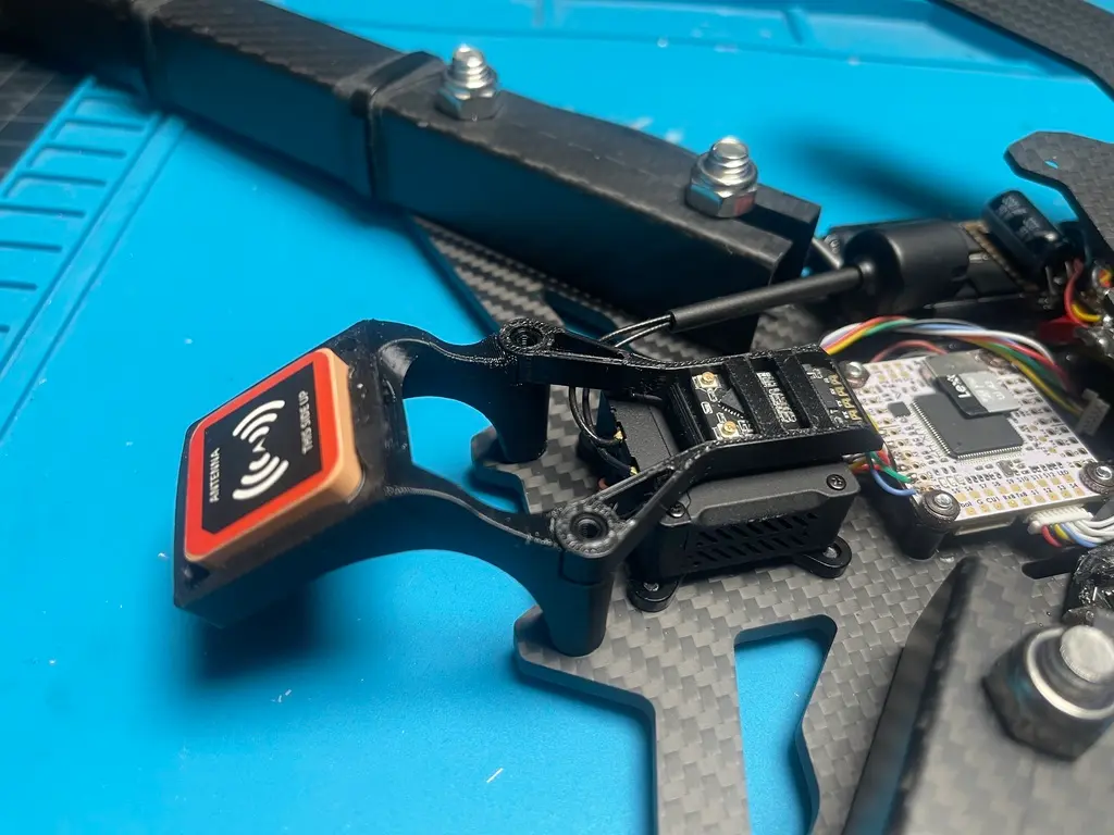 Gps Frame TBS Source X FPV GPS Mount for GEPRC M1025 and Receiver Mount - 3D ...