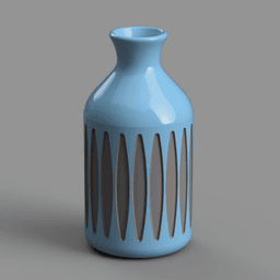 Faceted Bottle Vase 3d model