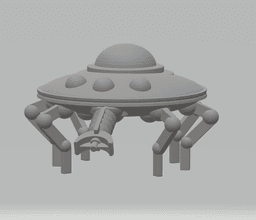 FHW: The Stellar Coalition Corps flying saucer Kit 3d model