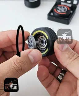 Formula 1 Tire Fidget Spinner / Keychain 3d model