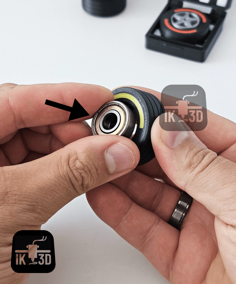 Formula 1 Tire Fidget Spinner / Keychain 3d model