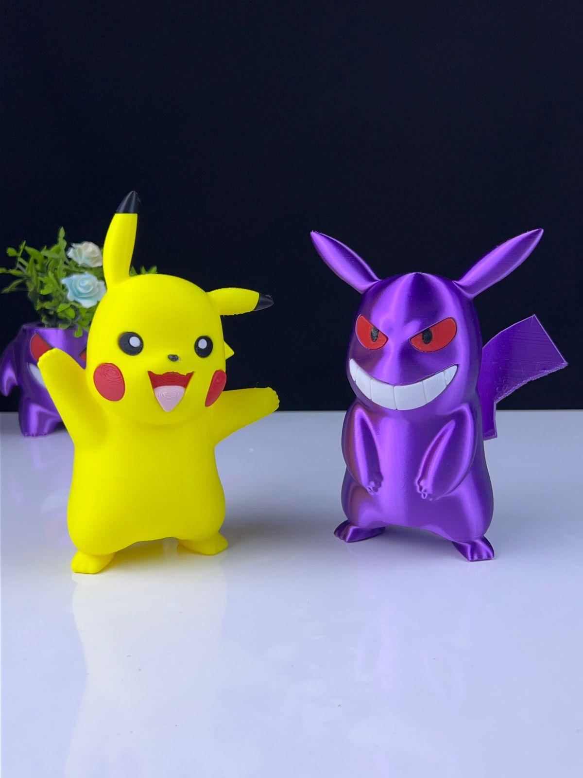 gengar pikachu 3d model