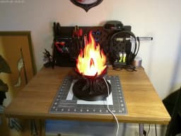 Arcane Flame Lamp – Printable LED Fantasy Light 3d model
