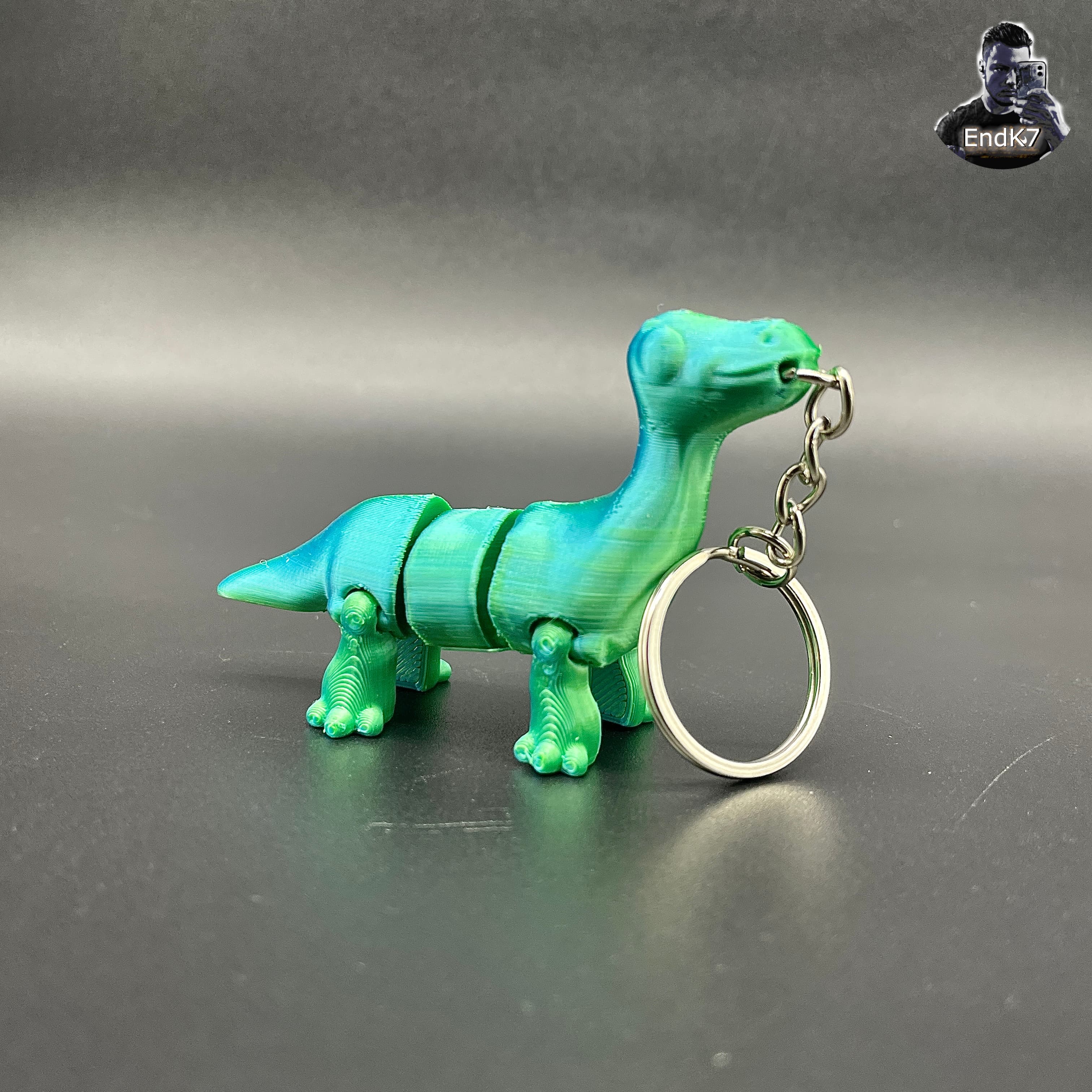 Cute Brachiosaurus Keychains 3d model