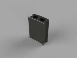 Sanding block for radius 9,5 3d model