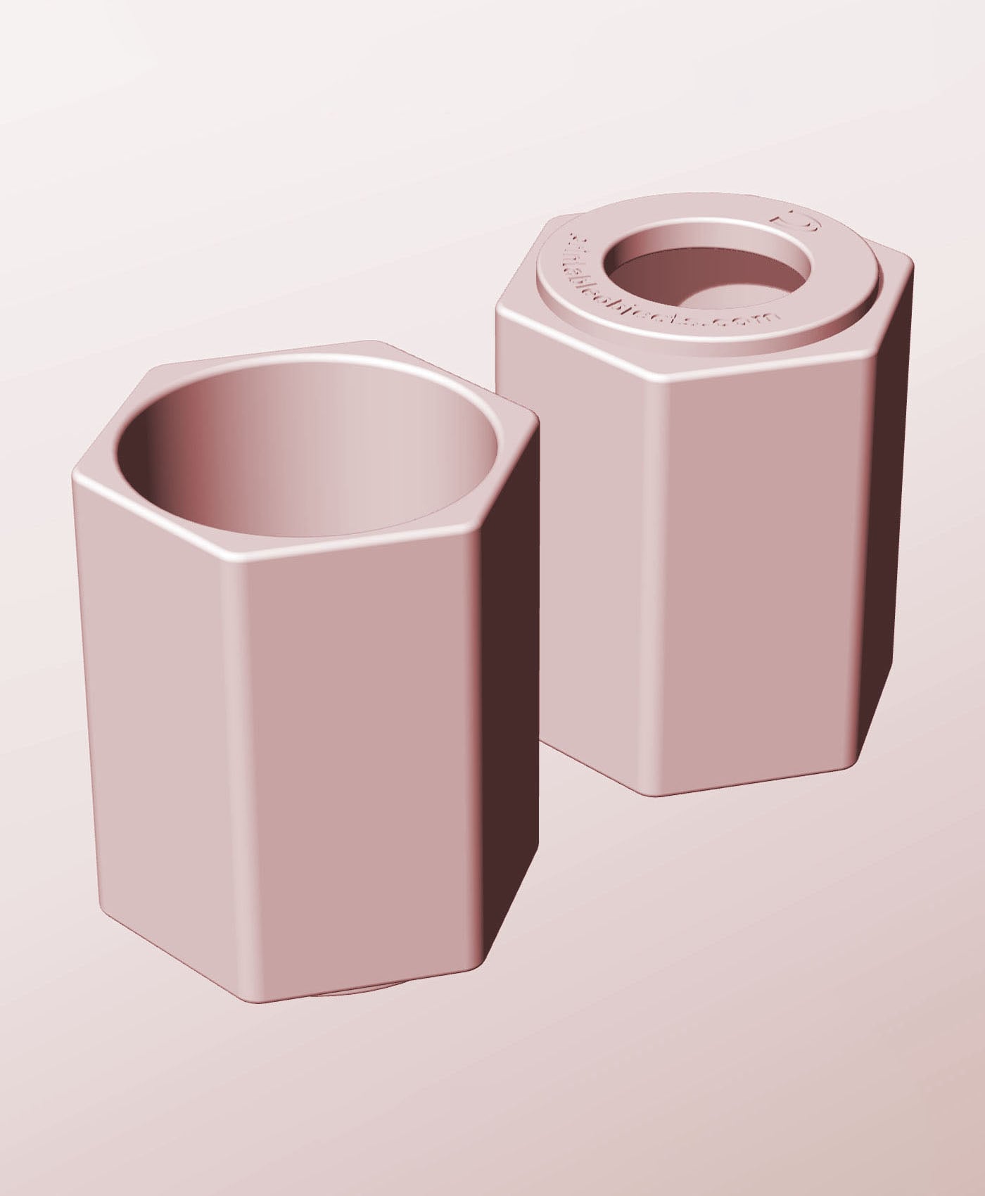 CH68-95-P Modular Stacking pierced container for home decor 3d model
