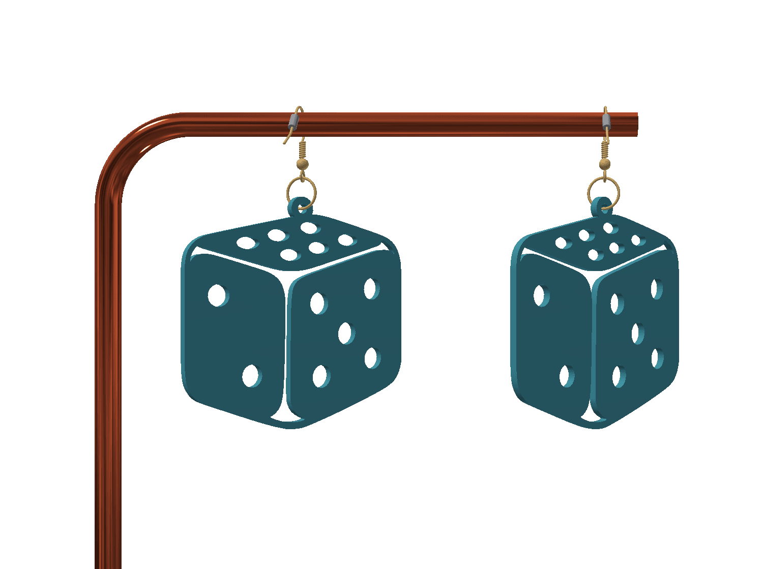 Cute keychain / earrings 3d model