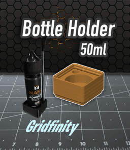 Gridfinity 50/60ml Bottle Holder 3d model