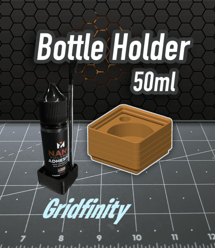 Gridfinity 50/60ml Bottle Holder 3d model