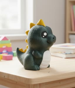 Spikey the Dino Piggy Bank 3d model