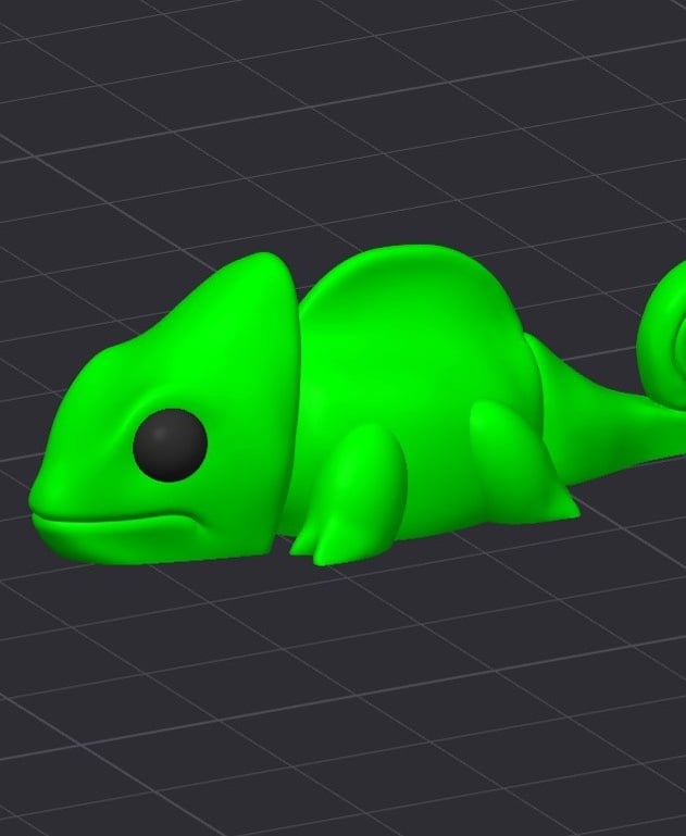 ColoredMiniMonster4BabyChameleonPrintStart3D 3d model