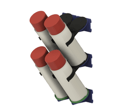 SORTSET Spray Can Attach Bracket System 3d model
